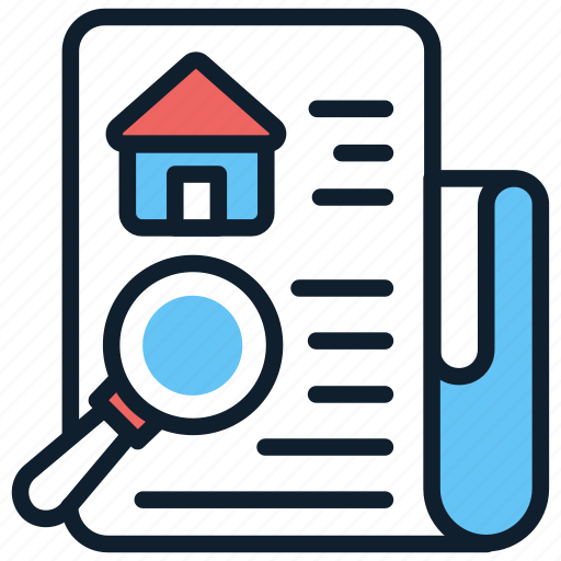 Search, house, place, residence, lodge, paper icon - Download on Iconfinder