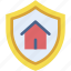 home, insurance, architecture, and, city, real, estate, shield 