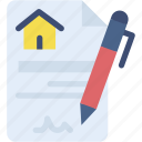 contract, real, estate, house, property, agreement, document