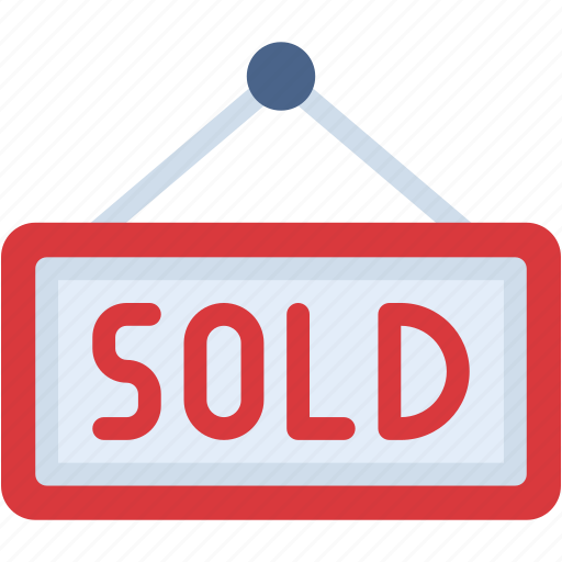 Sold, sale, selling, sign, board icon - Download on Iconfinder