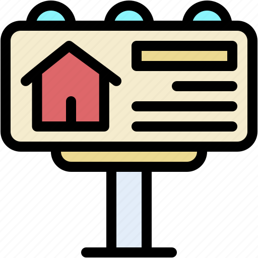Billboard, home, assistant, ads, advertisement, real, estate icon - Download on Iconfinder