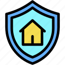 home, insurance, architecture, and, city, real, estate, shield