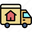 moving, truck, delivery, transport, package, mover, property 