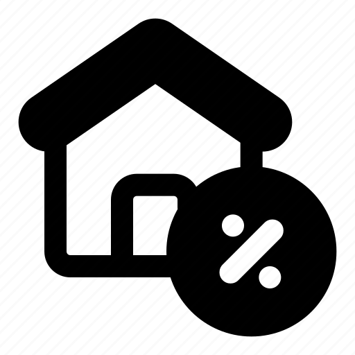 Discount, real estate, mortgage loan, promotion, tax, property, house icon - Download on Iconfinder