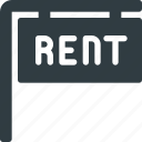home, house, real, rent, setate, sign