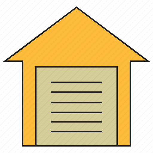 Building, door, garage, home, house, warehouse icon - Download on Iconfinder