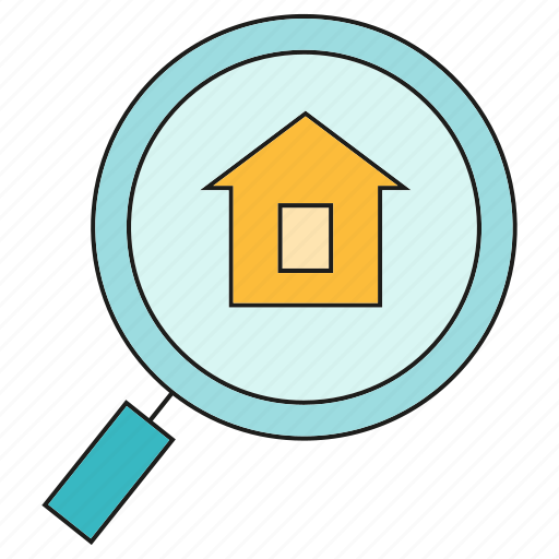 Home, house, magnifier, real estate, search icon - Download on Iconfinder