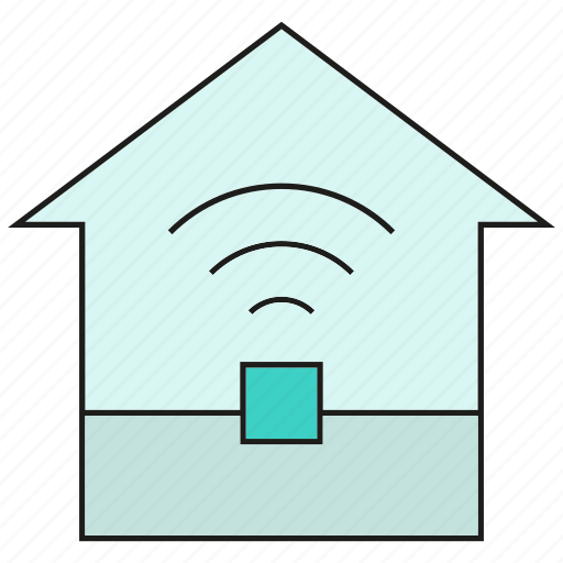 Home, house, internet, signal, wifi icon - Download on Iconfinder