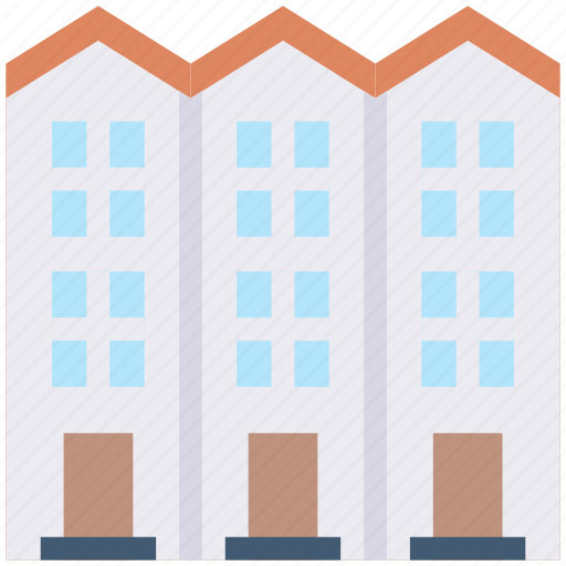 Apartment, building, by, estate, home, real, side icon - Download on Iconfinder