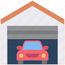 car, garage, house, transport, vehicle 