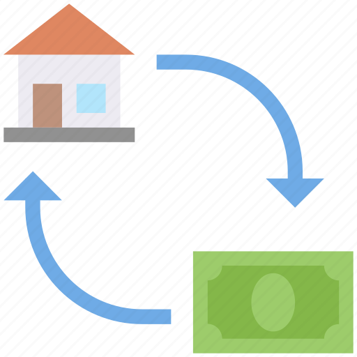 Arrows, estate, finance, home, money, mortgage, real icon - Download on Iconfinder