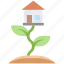 estate, growth, home, house, mortgage, plant, real 