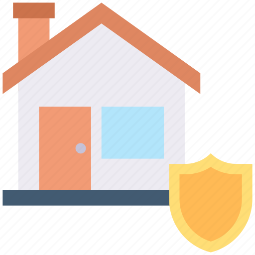 Estate, home, house, protection, real, security, shield icon - Download on Iconfinder