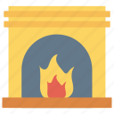 chimney, fire, fireplace, flame, hot