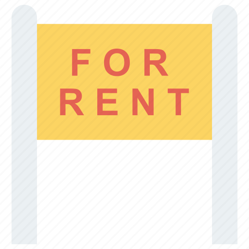 Banner, board, forrent, rent, sign icon - Download on Iconfinder