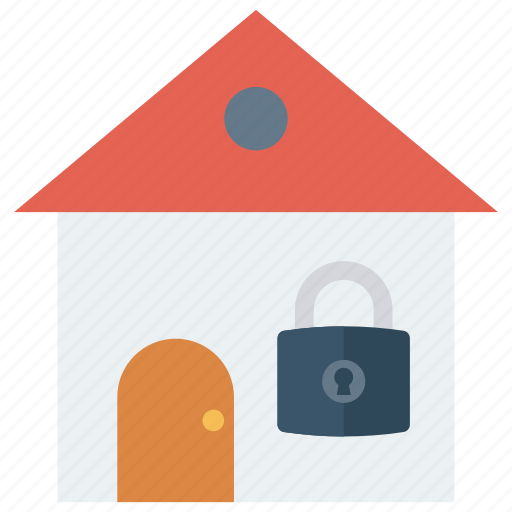 Home, house, lock, protection, security icon - Download on Iconfinder