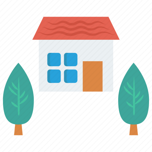 Home, house, nature, real, tree icon - Download on Iconfinder