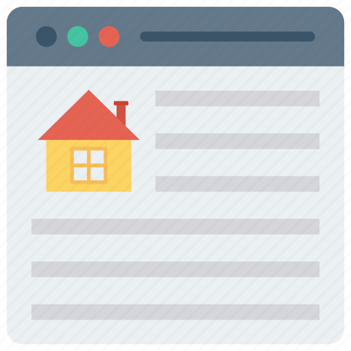 Housing, internet, online, property, webpage icon - Download on Iconfinder