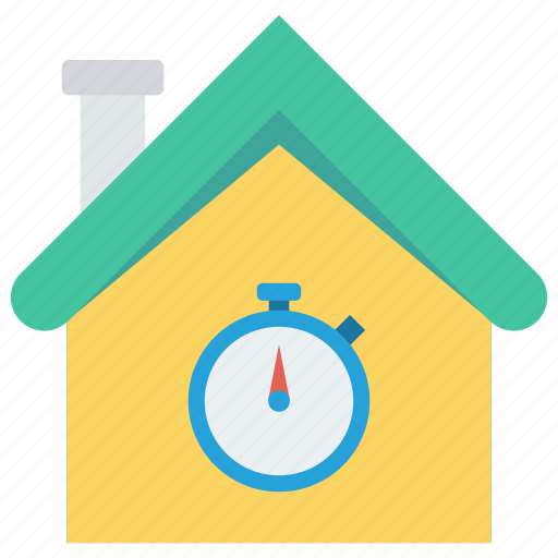 Building, home, house, stopwatch, timer icon - Download on Iconfinder