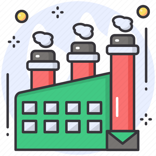 Chemical, factory, industrial, industry, pollution, smoke, building icon - Download on Iconfinder