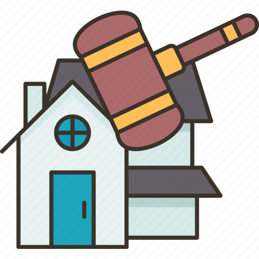 Estate, law, legal, auction, property icon - Download on Iconfinder