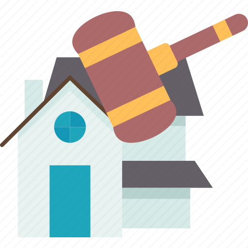 Estate, law, legal, auction, property icon - Download on Iconfinder
