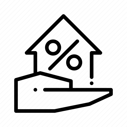 Discount, house, home, real estate, property icon - Download on Iconfinder