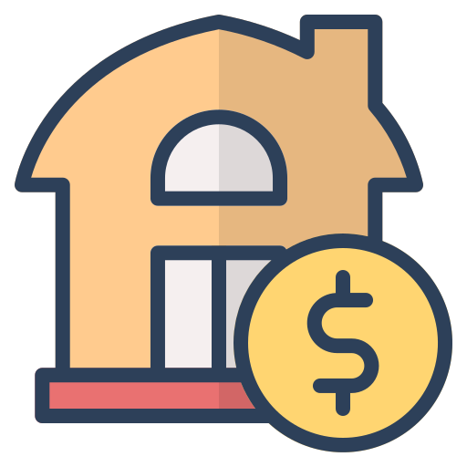 Dollar, finance, house, invesment, money, property, real estate icon - Free download