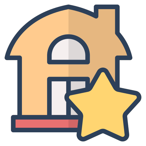 Favourite, house, invesment, like, property, real estate, star icon - Free download
