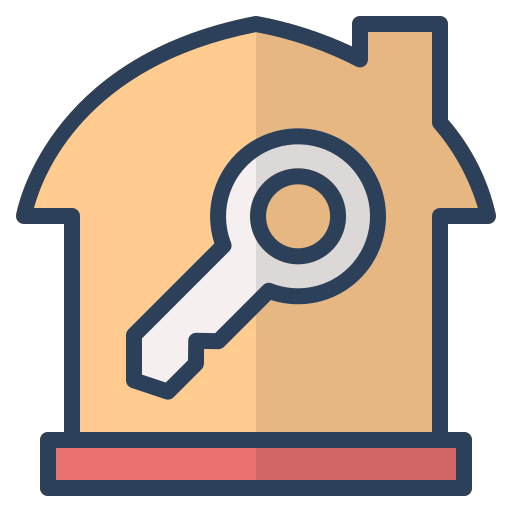 House, invesment, key, lock, property, real estate, security icon - Free download