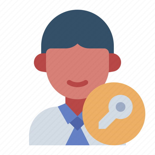 Landlord, people, avatar, house, home, estate, property icon - Download on Iconfinder
