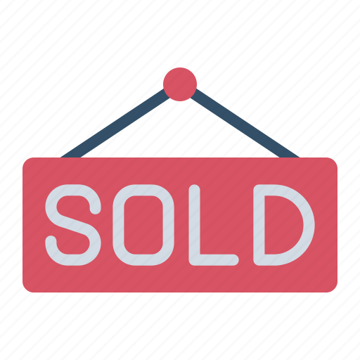 Sold, sign, house, home, estate, property, mortgage icon - Download on Iconfinder