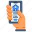 app, house, home, building, buy, real estate, application, smartphone, hand 
