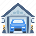 car, garage, vehicle, repair, service, engine, automobile, work, transportation