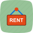 real estate, sign, rent