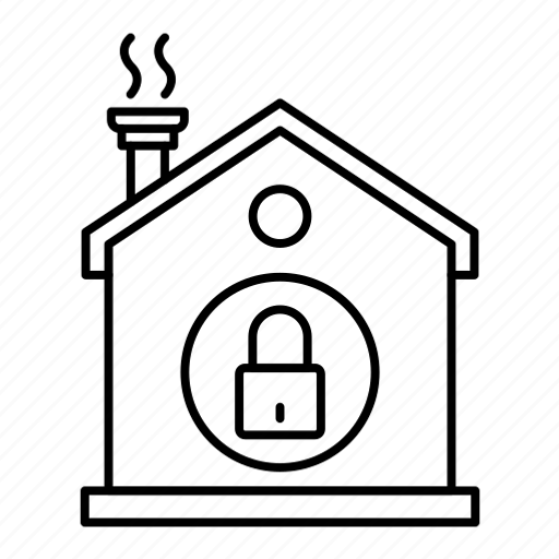 House, lock, security, real estate, home icon - Download on Iconfinder