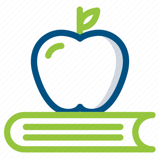Apple, book, high school, learn, school, student, study icon - Download on Iconfinder