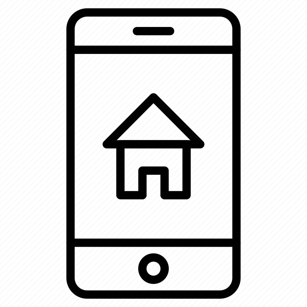 Mobile, phone, cell, technology, house icon - Download on Iconfinder