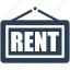 house, real estate, rent home, rent sign 