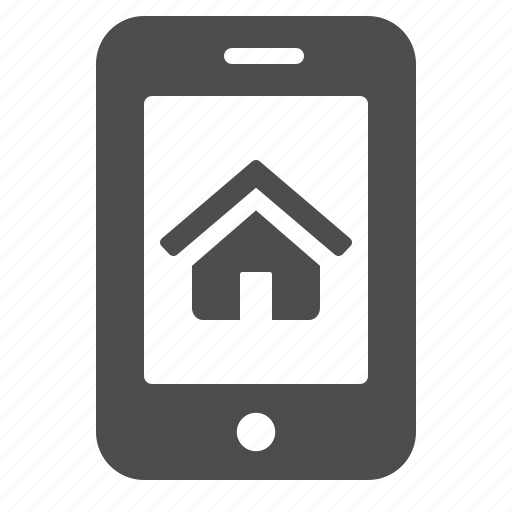 House, mobile phone, phone, real estate, online, smartphone icon - Download on Iconfinder