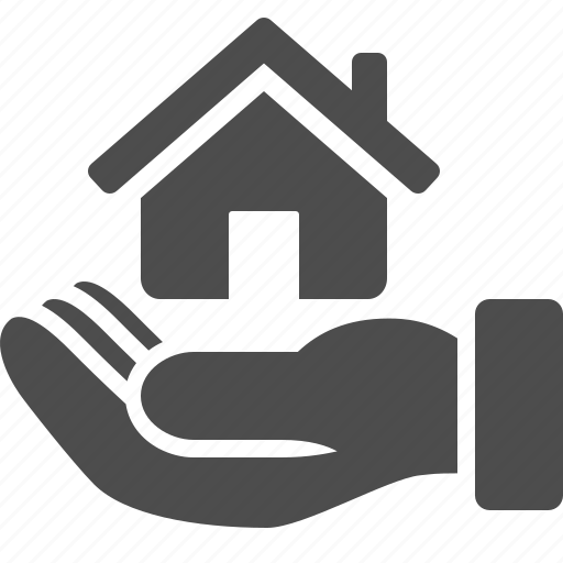 Business, hand, home, house, loan, real estate icon - Download on Iconfinder