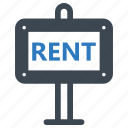 rent, sign