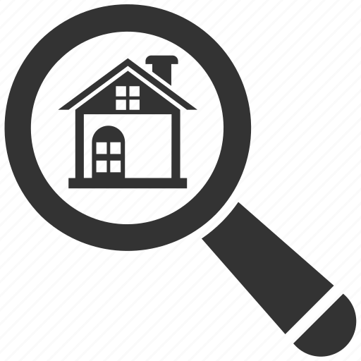 Designed find, find, home, real estate, search icon - Download on Iconfinder