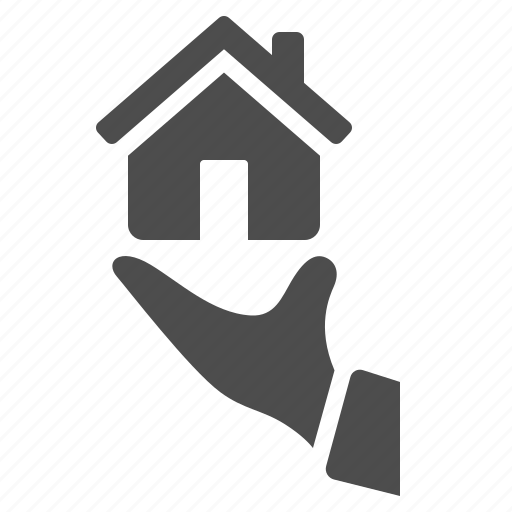 Hand, home, house, insurance, loan, real estate icon - Download on Iconfinder