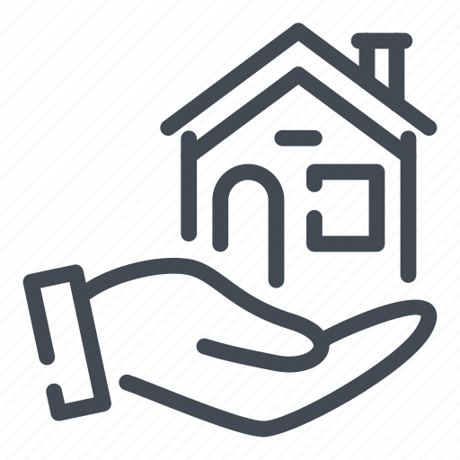 Care, estate, hand, home, house, real icon - Download on Iconfinder