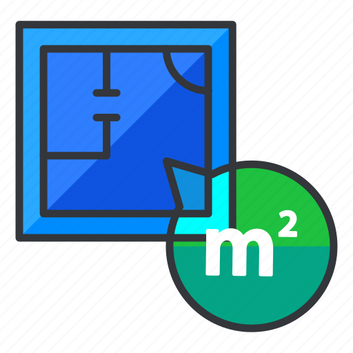 Blueprints, estate, m2, plan, real icon - Download on Iconfinder