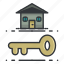 estate, key, lock, real, security 