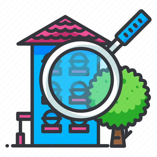 Apartment, estate, real, search icon - Download on Iconfinder