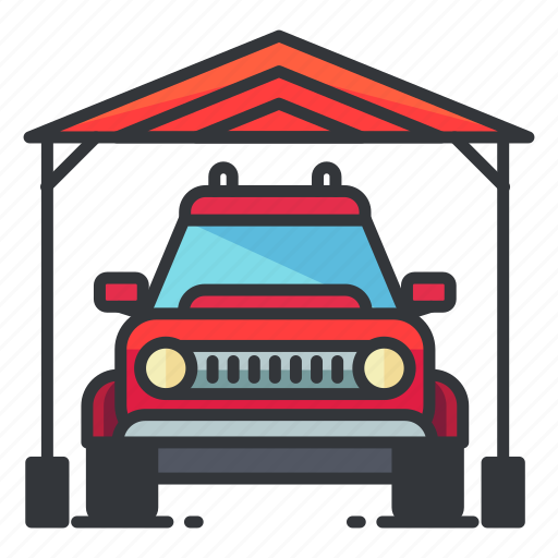 Estate, garage, outdoor, real icon - Download on Iconfinder