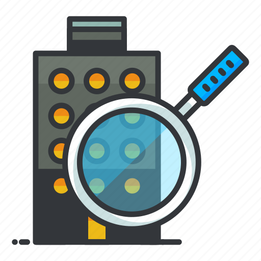 Building, estate, magnifier, real, search icon - Download on Iconfinder